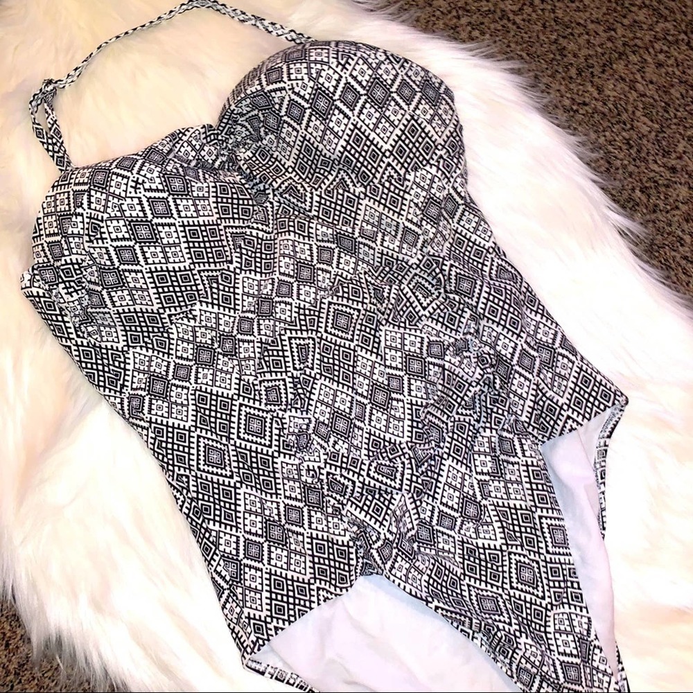 George slimming halter style bathing suit